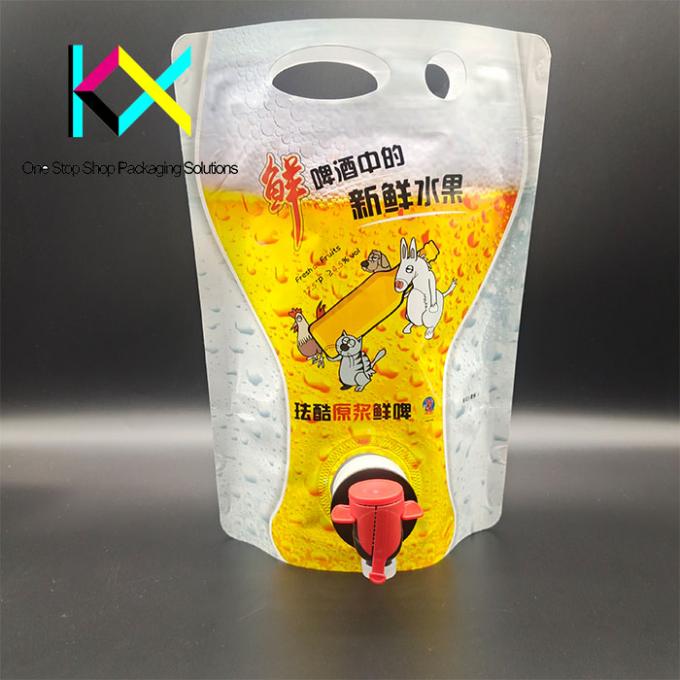 1 л алюминиевая фольга пиво жидкие вакуумные упаковочные пакеты пластиковый вытяжной мешок с краном 0