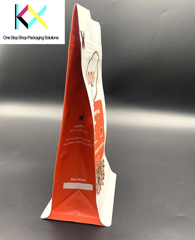Дизайн на заказ Печатный Китай Производитель OEM верхний рюкзак Пластиковый упаковочный пакет для пищевых продуктов Стоять вверх Pouch Ziplock Coffee Bag 2