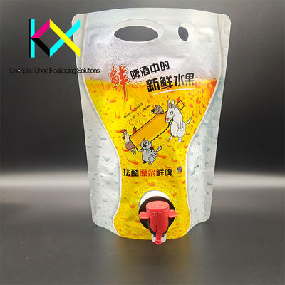 1 л алюминиевая фольга пиво жидкие вакуумные упаковочные пакеты пластиковый вытяжной мешок с краном